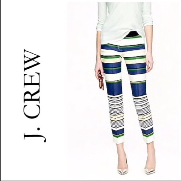 J.Crew COLLECTION BENNETT Chino In Multistripe  NWT - Picture 1 of 5
